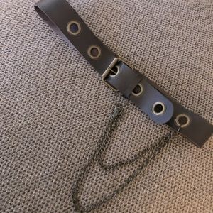 Steampunk belt with chain